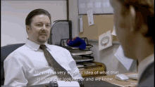 David Brent Specific Idea GIF - David Brent Specific Idea What We Are Looking For GIFs