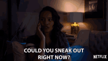 Could You Sneak Out Right Now Jessica Davis GIF - Could You Sneak Out Right Now Jessica Davis Alisha Boe GIFs