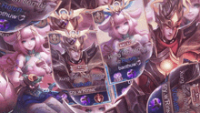 a couple of cards with the names helen and volkahn on them