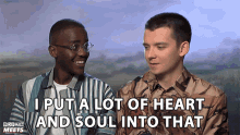 I Put A Lot Of Heart And Soul Into That Asa Butterfield GIF - I Put A Lot Of Heart And Soul Into That Asa Butterfield Ncutti Gatwa GIFs