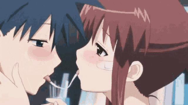 Kiss Anime GIF - Kiss Anime Love - Discover & Share GIFs