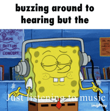 Buzzing Around To Hearing But The Spongebob GIF