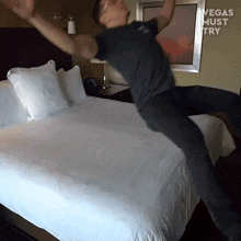 Jumping On Bed Jorge Martinez GIF - Jumping On Bed Jorge Martinez Vegas Must Try GIFs