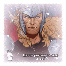 a picture of thor with the words thor le pertenece solo a leo on the bottom