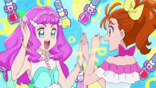 Tropical Rouge Precure Fun GIF - Tropical Rouge Precure Fun Hand Clapping Game GIFs