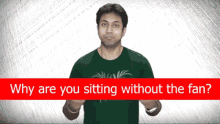 Why Are You Sitting Without The Fan Arent You Hot GIF - Why Are You Sitting Without The Fan Arent You Hot Asking GIFs