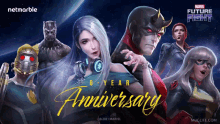 a marvel future fight 6 year anniversary celebration poster