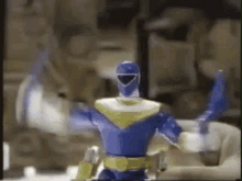 Power Rangers Zeo Blue Ranger GIF - Power Rangers Zeo Blue Ranger Toy GIFs