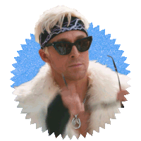 Putting On My Sunglasses Ken Sticker - Putting On My Sunglasses Ken Ryan Gosling Stickers
