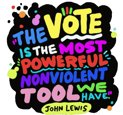Lcv Powerful Vote Sticker - Lcv Powerful Vote Govote Stickers