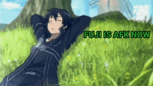 Kirito Kirito Sleep GIF - Kirito Kirito Sleep Kirito Sleep Under Tree GIFs