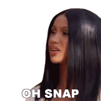 Oh Snap Cardi B Sticker - Oh Snap Cardi B Oh Shoot Stickers