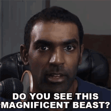 Do You See This Magnificent Beast Sanjeev Thiyagarajan GIF - Do You See This Magnificent Beast Sanjeev Thiyagarajan Freecodecamp GIFs