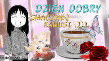 Dzien Dobry Good Morning GIF - Dzien Dobry Good Morning Coffee GIFs