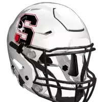 a football helmet with the number 5 on the front