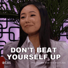Dont Beat Yourself Up Allie Nguyen GIF - Dont Beat Yourself Up Allie Nguyen The Young And The Restless GIFs