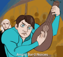 Witcher Angry Bard GIF - Witcher Angry Bard Playing Guitar GIFs