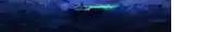 a person is swimming in the water with a green light coming out of their mouth .