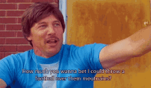 Napoleon Dynamite Uncle Rico GIF - Napoleon Dynamite Uncle Rico I Bet I Can Throw This Football Over Them Mountains GIFs
