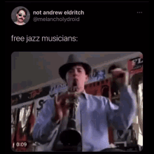 Free Jazz Musicians Clarinet GIF - Free Jazz Musicians Clarinet Meme GIFs