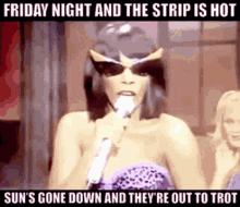 donna summer bad girls friday night and the strip is hot suns gone down