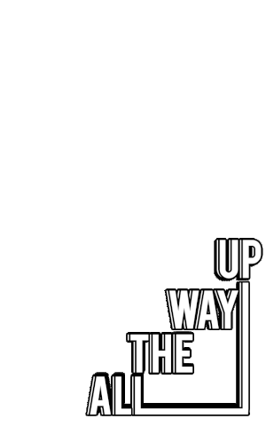 All The Way Up Stairs Sticker - All The Way Up Way Up Stairs Stickers