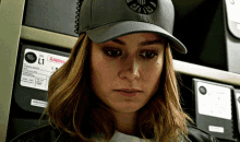 Brie Larson Captain Marvel GIF - Brie Larson Captain Marvel Carol Danvers GIFs