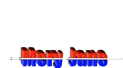 Mery Jane Text Sticker - Mery Jane Text Logo Stickers