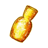 a pixel art drawing of a bottle with a yellow liquid inside of it .