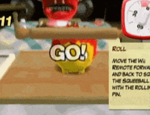 a screenshot of a video game that says " go "