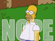 Homer Bushes GIF - Nope Donotwant Homer GIFs