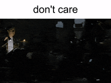 Don'T Care Tyler Durden GIF - Don'T Care Tyler Durden Fight Club GIFs