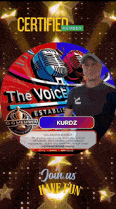 a picture of a man with the name kurdz on the bottom