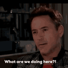 What Are You Talking About What Are We Doing Here GIF - What Are You Talking About What Are We Doing Here Robert Downey Junior GIFs