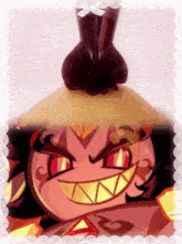 a picture of a cartoon character with a huge smile on his face