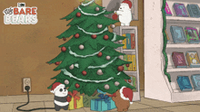 Decorating The Christmas Tree Grizzly Bear GIF - Decorating The Christmas Tree Grizzly Bear Panda Bear GIFs