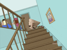 Nepunator Cat GIF - Nepunator Cat Falling Down Stairs GIFs