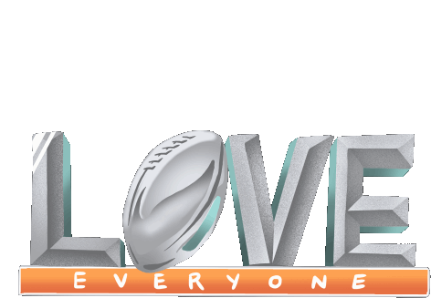 Love Everyone Football Sticker - Love Everyone Football Superbowl Stickers