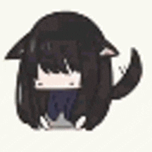 Anime Sad Cat GIF - Anime Sad Cat Cute GIFs