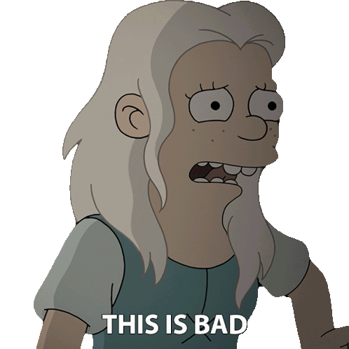 This Is Bad Bean Sticker - This Is Bad Bean Disenchantment Stickers
