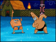 Tanbob And Tantrick GIF - Spongebob Squarepants Tan Patrick GIFs