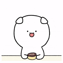 white rabbit cute cake yummy white rabbit cute cake yummy
