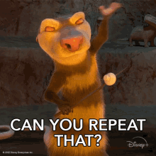 Can You Repeat That Crash GIF - Can You Repeat That Crash The Ice Age Adventures Of Buck Wild GIFs