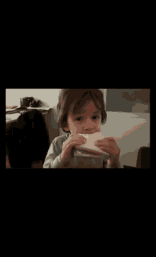 Kid Eating GIF - Kid Eating Bread GIFs