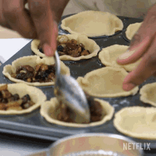 Filling The Great British Baking Show Holidays GIF - Filling The Great British Baking Show Holidays Stuffing GIFs