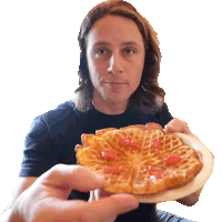 Look At This Waffle Michael Downie Sticker - Look At This Waffle Michael Downie Downielive Stickers