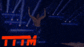 a wrestling match is being broadcast live on a tv channel .