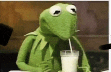 Kermit Drinking Milk GIF - Kermit Drinking Milk GIFs