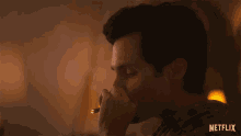 Smoking Penn Badgley GIF - Smoking Penn Badgley Joe Goldberg GIFs