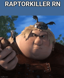 raptorkiller rn is the name of the cartoon character
